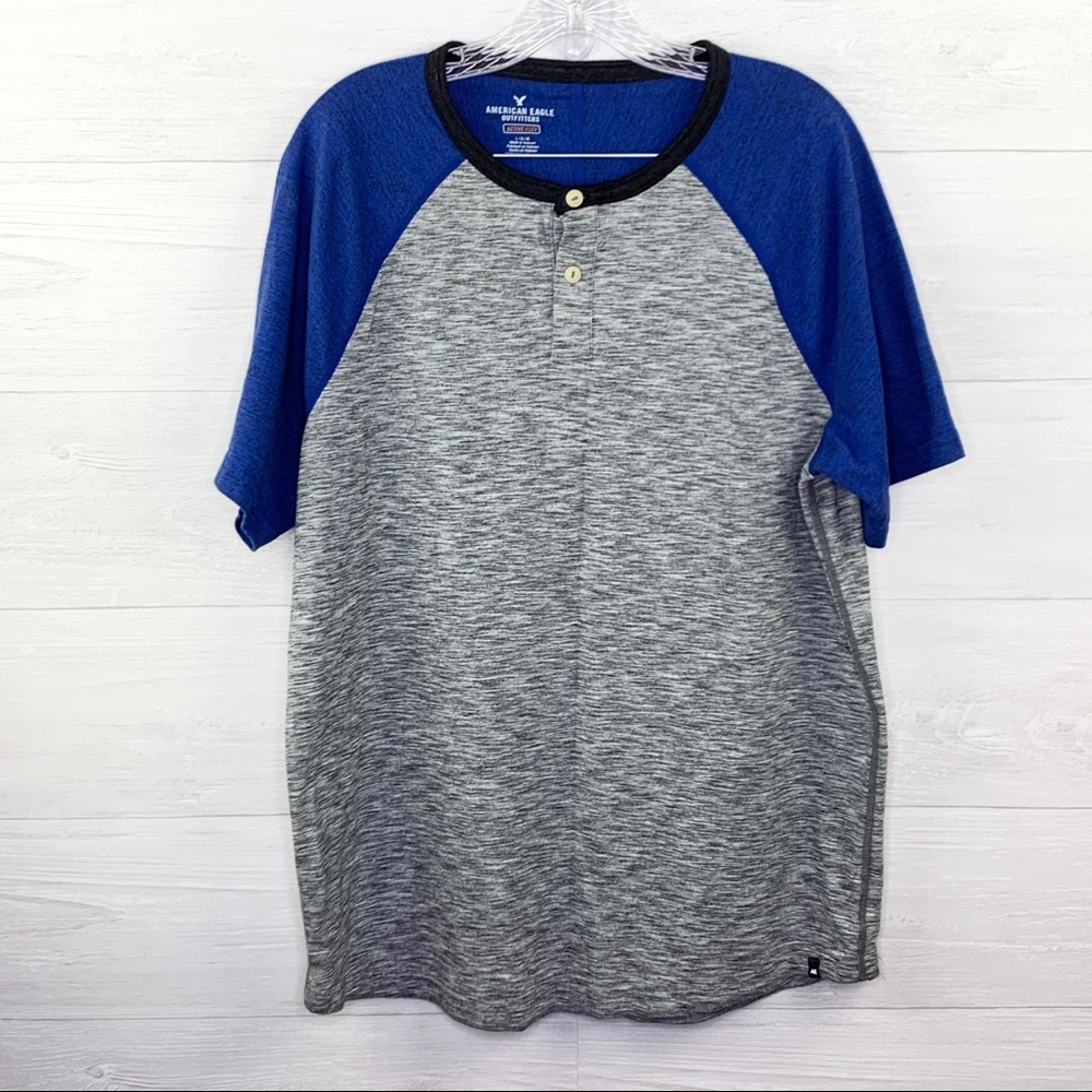 American Eagle | Active Flex Button Up T-Shirt - image 1